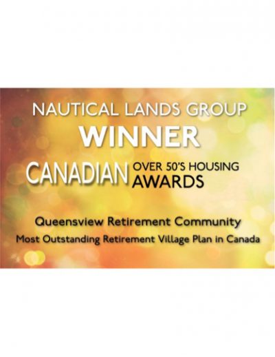 Canadian Over 50s Housing Award 2014 Nautical Lands Group Queensview Retirement Community