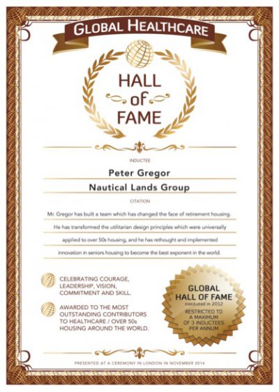 Over 50s Hall-of-Fame Peter Gregor 2014